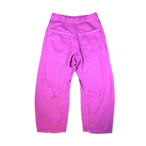 We The Free Pink Osaka Mid Rise Barrel Jeans - 28 - Picture 4 of 4